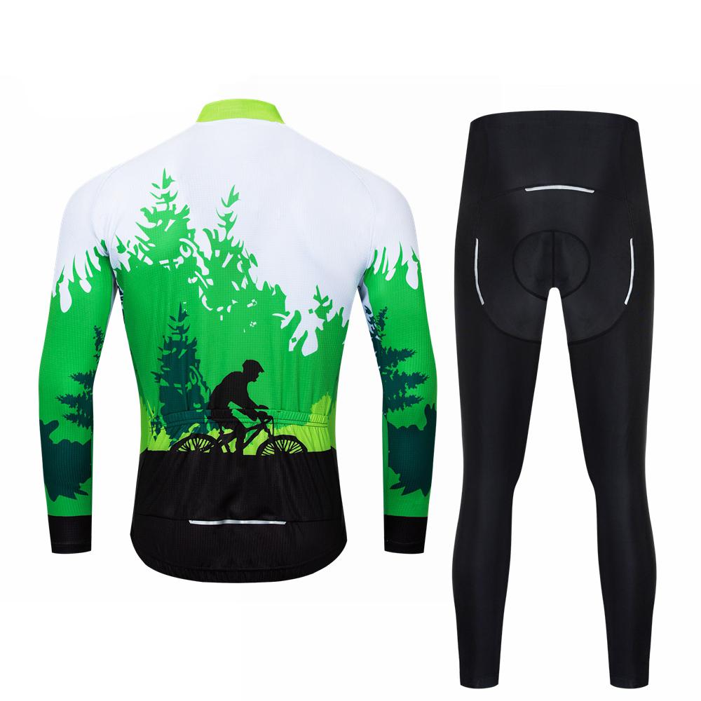 Green Forest Riding | Men's Long Sleeve Cycling Set