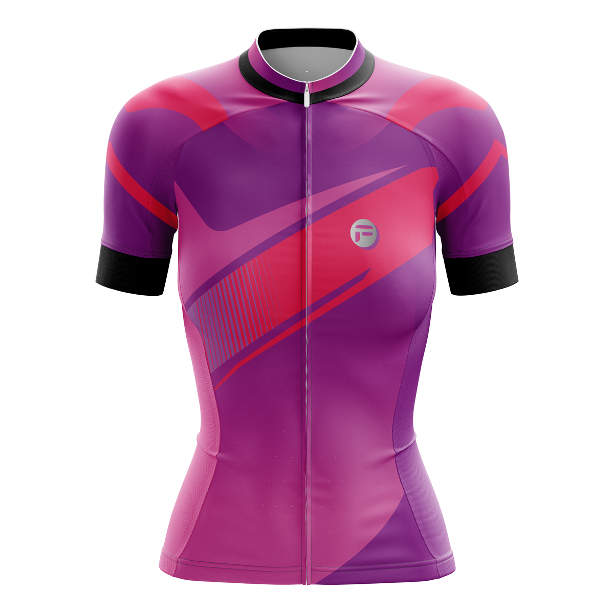 Purple Rush Out Women s Short Sleeve Cycling Jersey