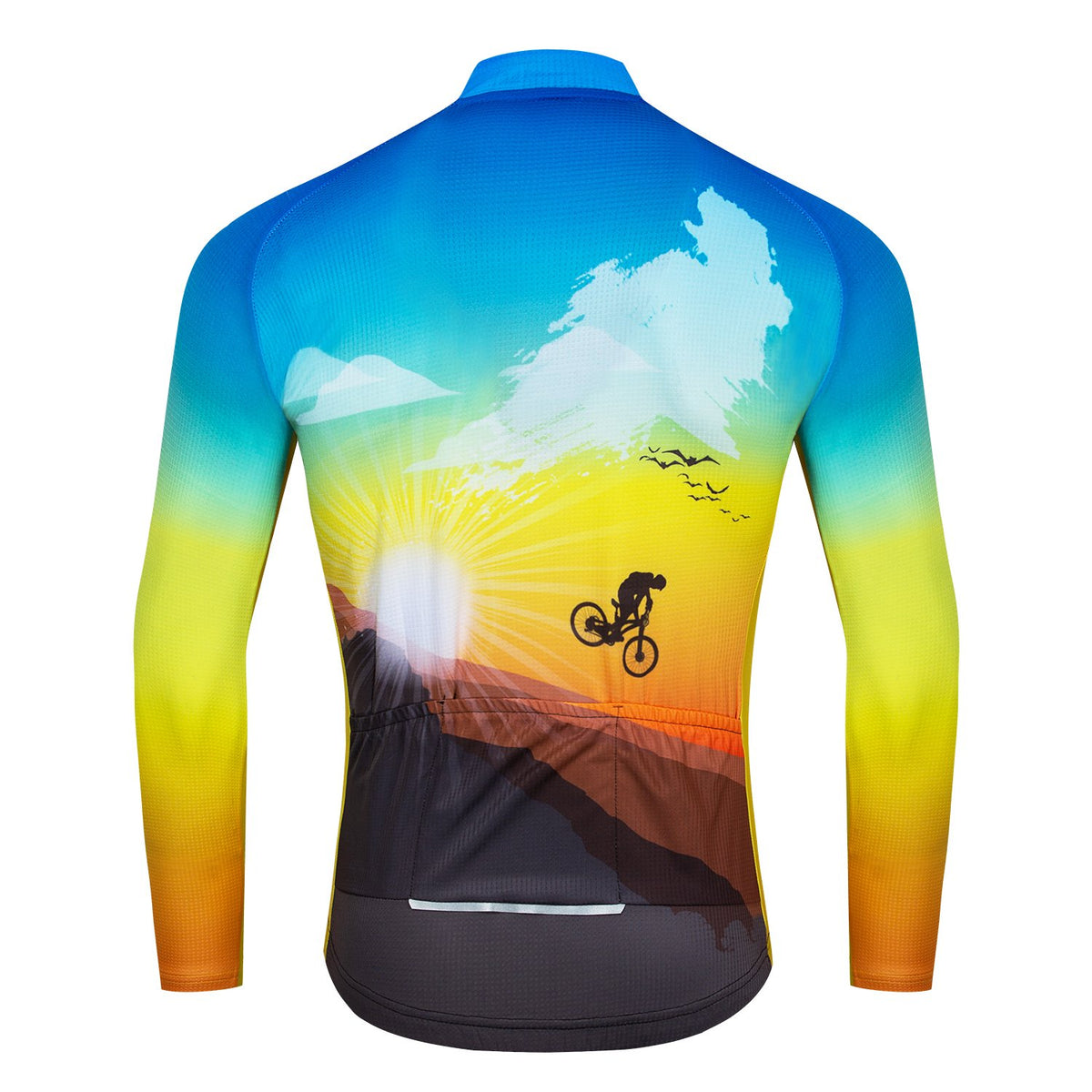 Sunset Rider | Men's Long Sleeve Cycling Jersey