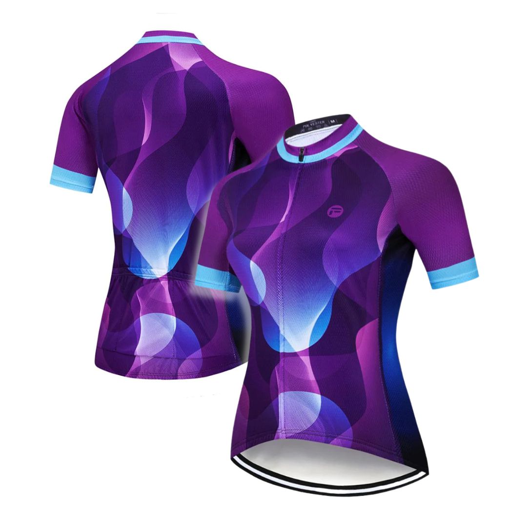 Cycling best sale jersey purple