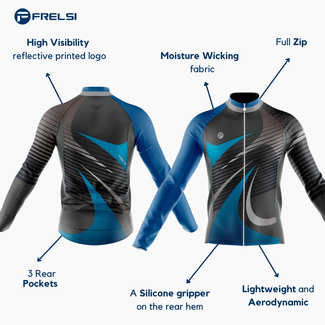 Blue Road | Men's Long Sleeve Cycling Set Facts & Features