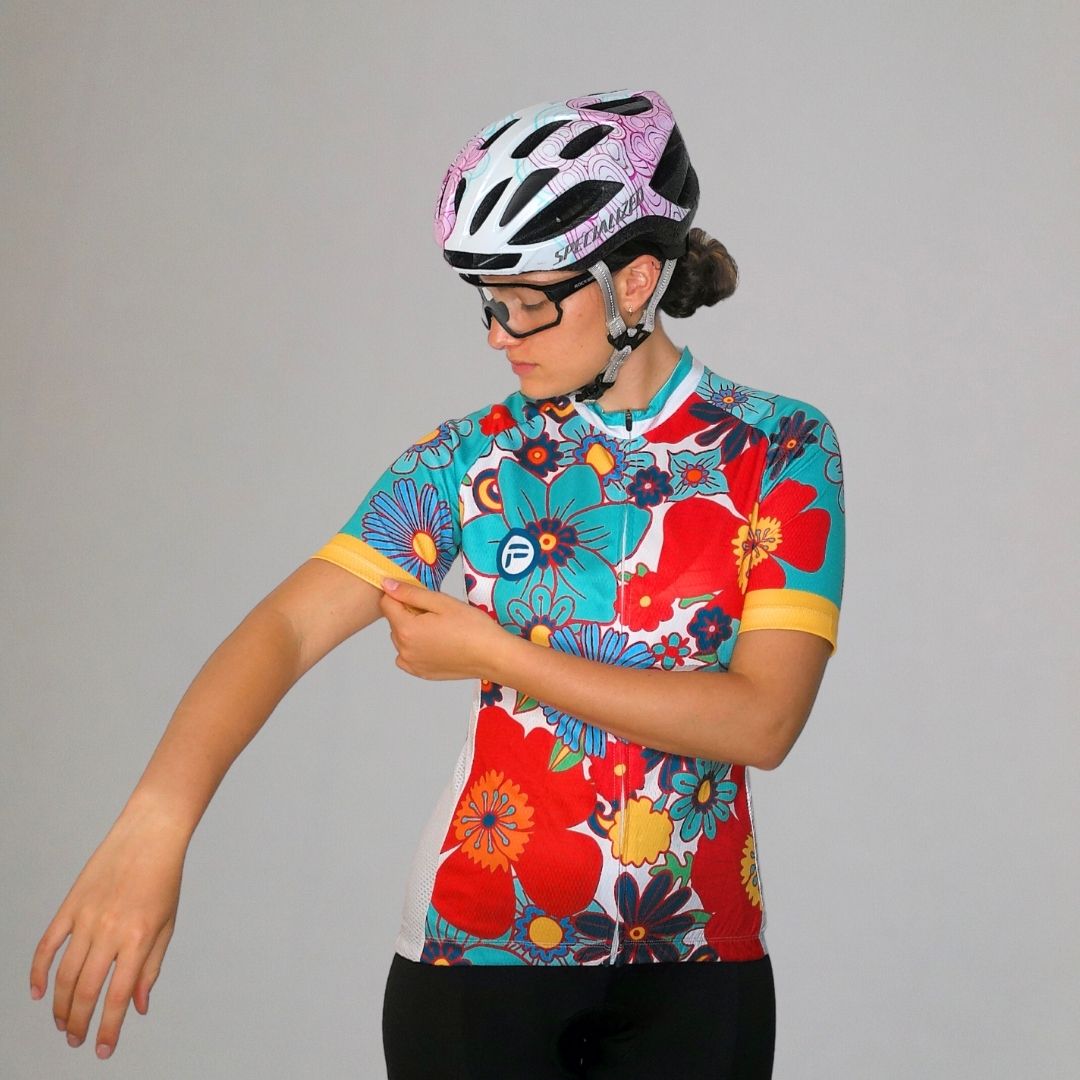 Colorful Flowers | Frelsi Short Sleeve Cycling Jersey