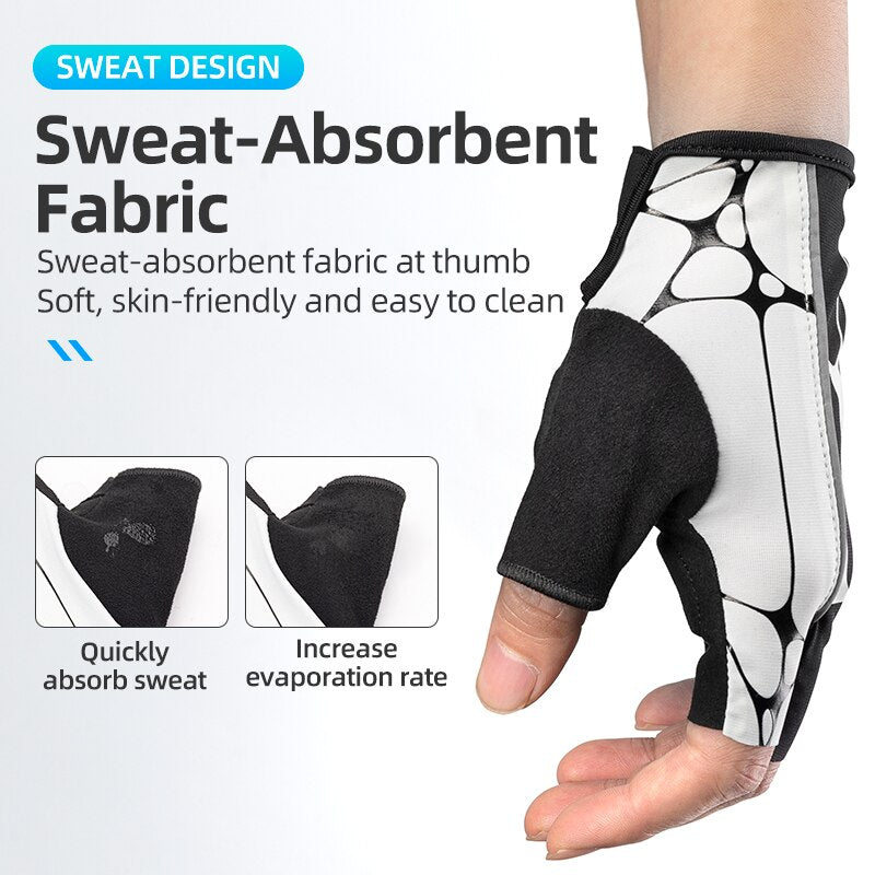 Breathable Half Finger Reflective Gloves