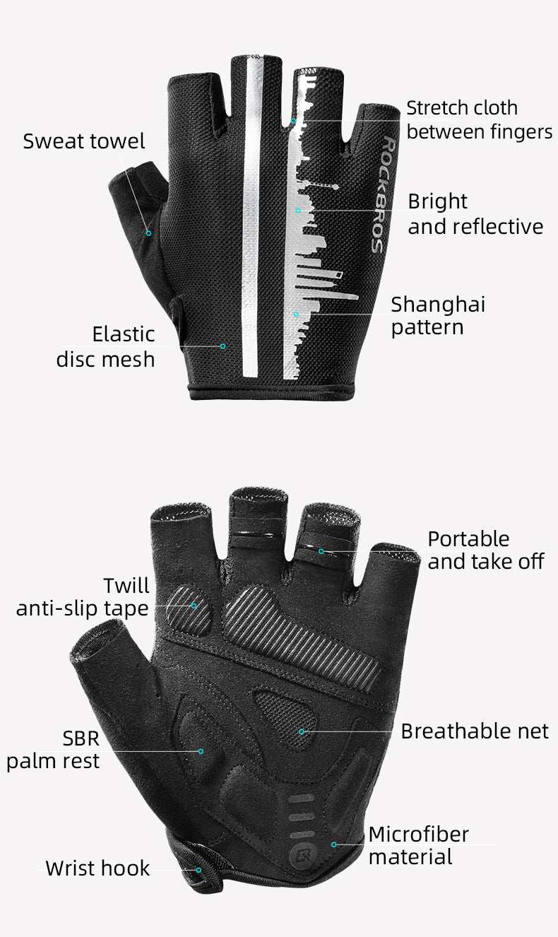 Cycling Half Finger Anti-slip Gloves