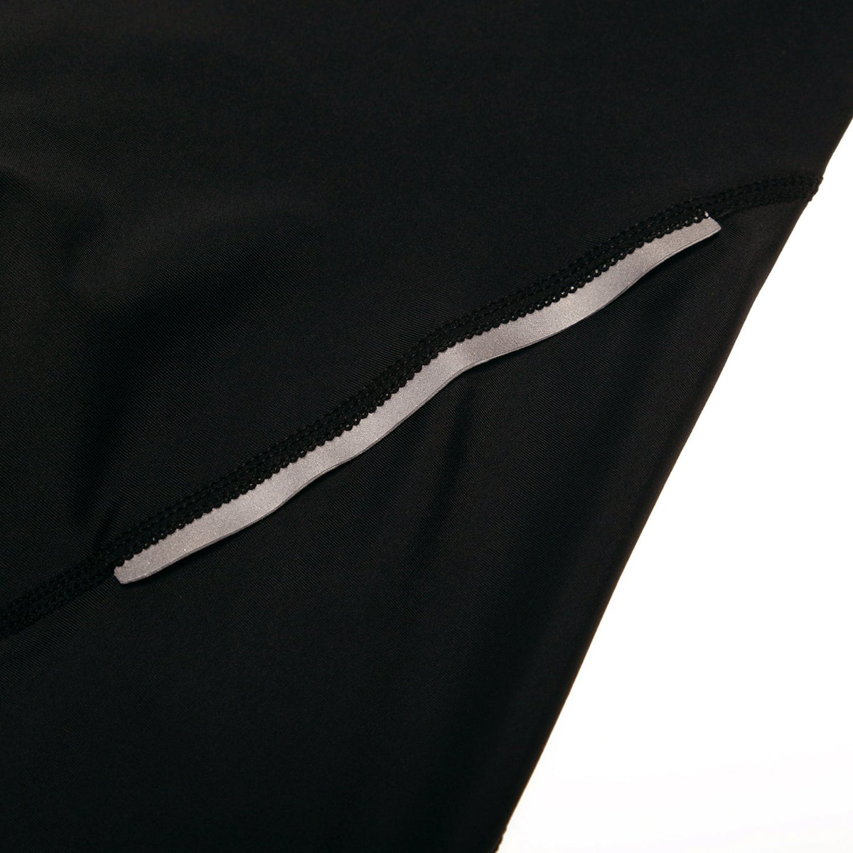 Women's Black Cycling Shorts with Reflective Strips
