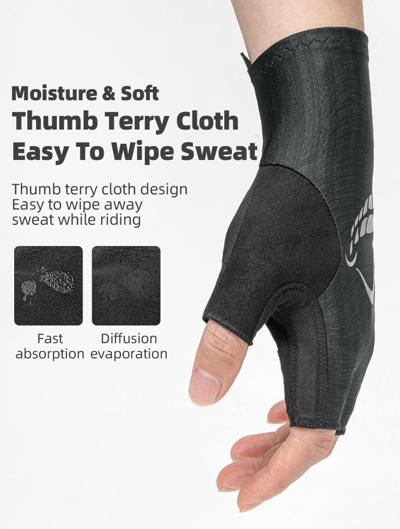 Shockproof Anti-Slip Fingerless Gloves