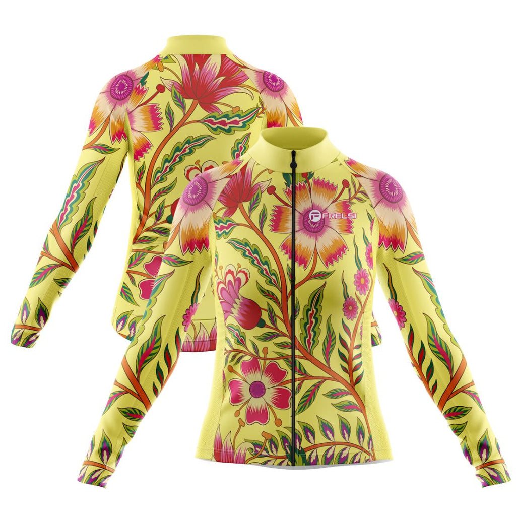 Wildflower Ride | Women's Long Sleeve Cycling Jersey – Cycling Frelsi