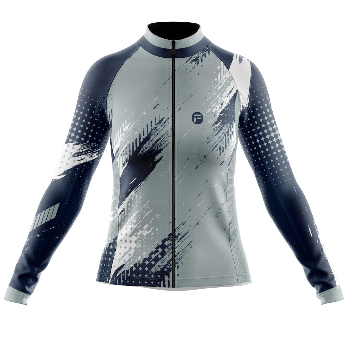 Black and White Sketch | Women's Long Sleeve Cycling Jersey