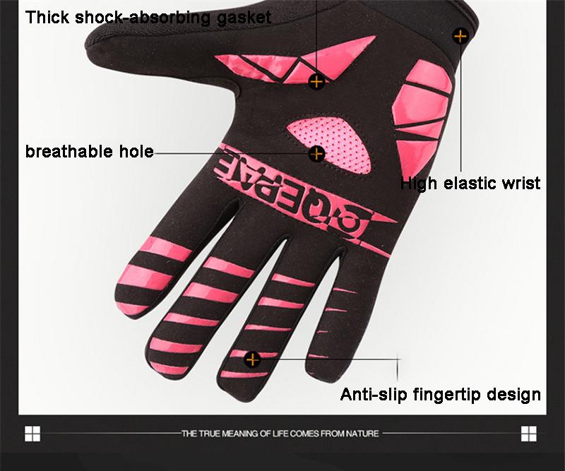 Full Finger Cycling Gloves, Bicycle Riding Equipment