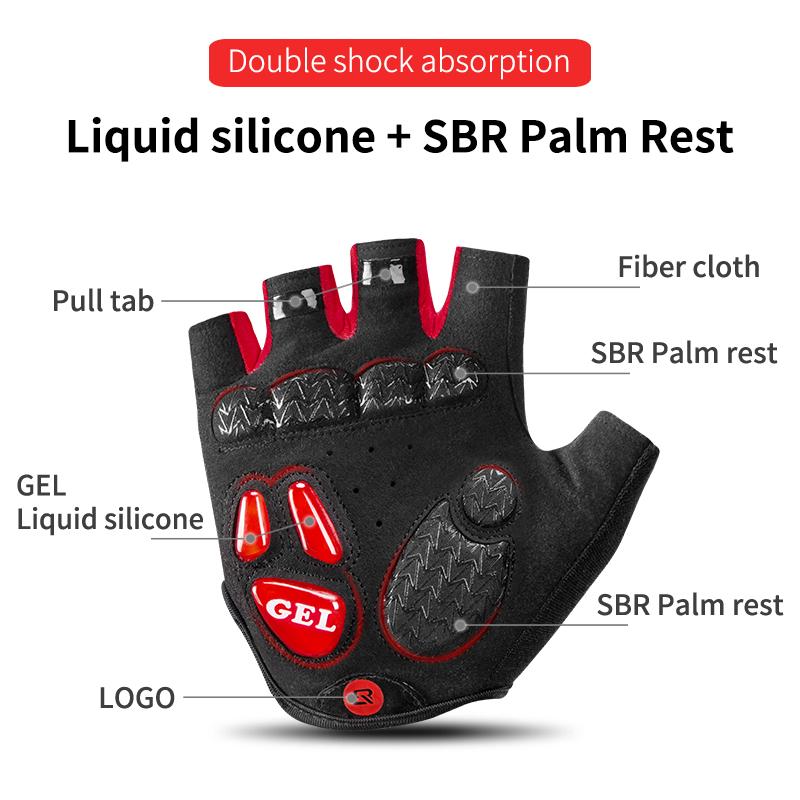 Shockproof Half Finger Gloves