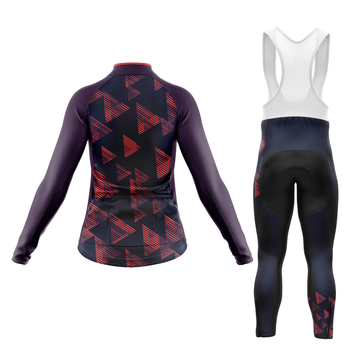 Triangles from Space | Women's Long Sleeve Cycling Set